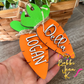 Custom Personalized Easter Carrot Basket Tags