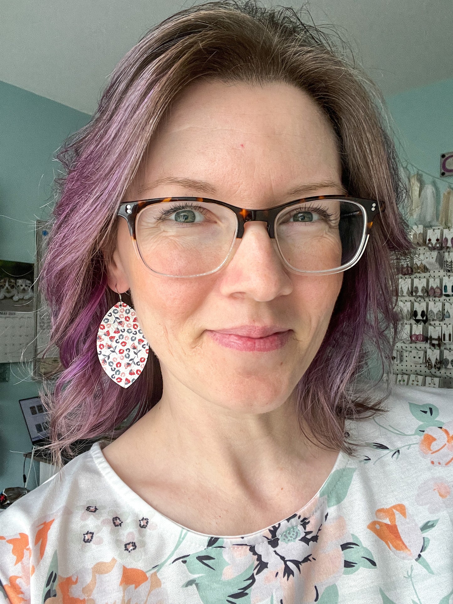 Leopard Kisses Leather Earrings: Choose From 2 Styles -LAST CHANCE