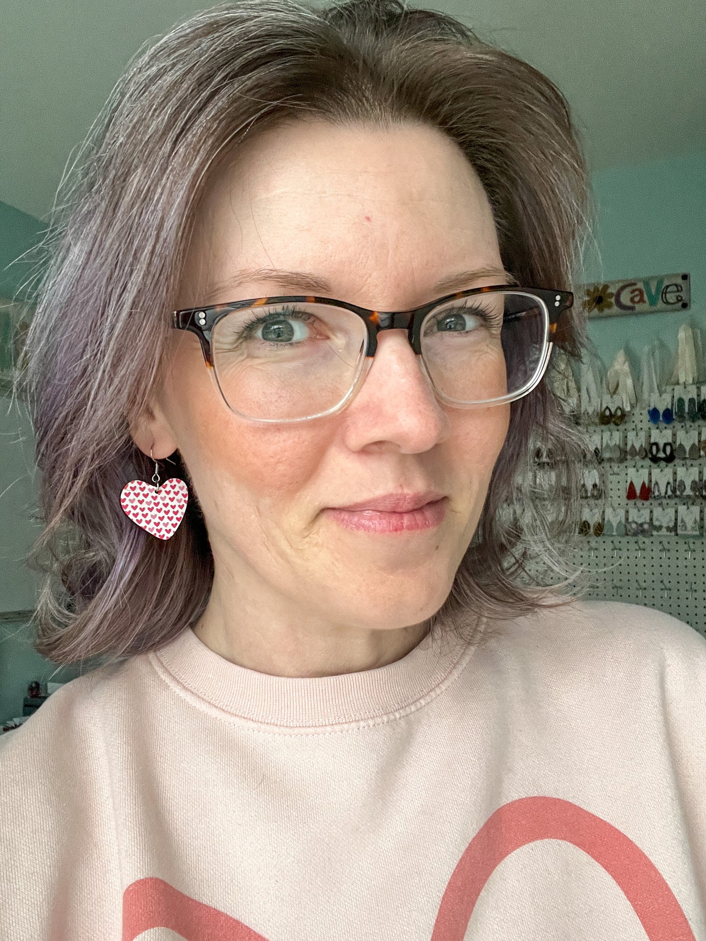 Mini Heart Wood Heart Earrings: Choose From 3 Styles