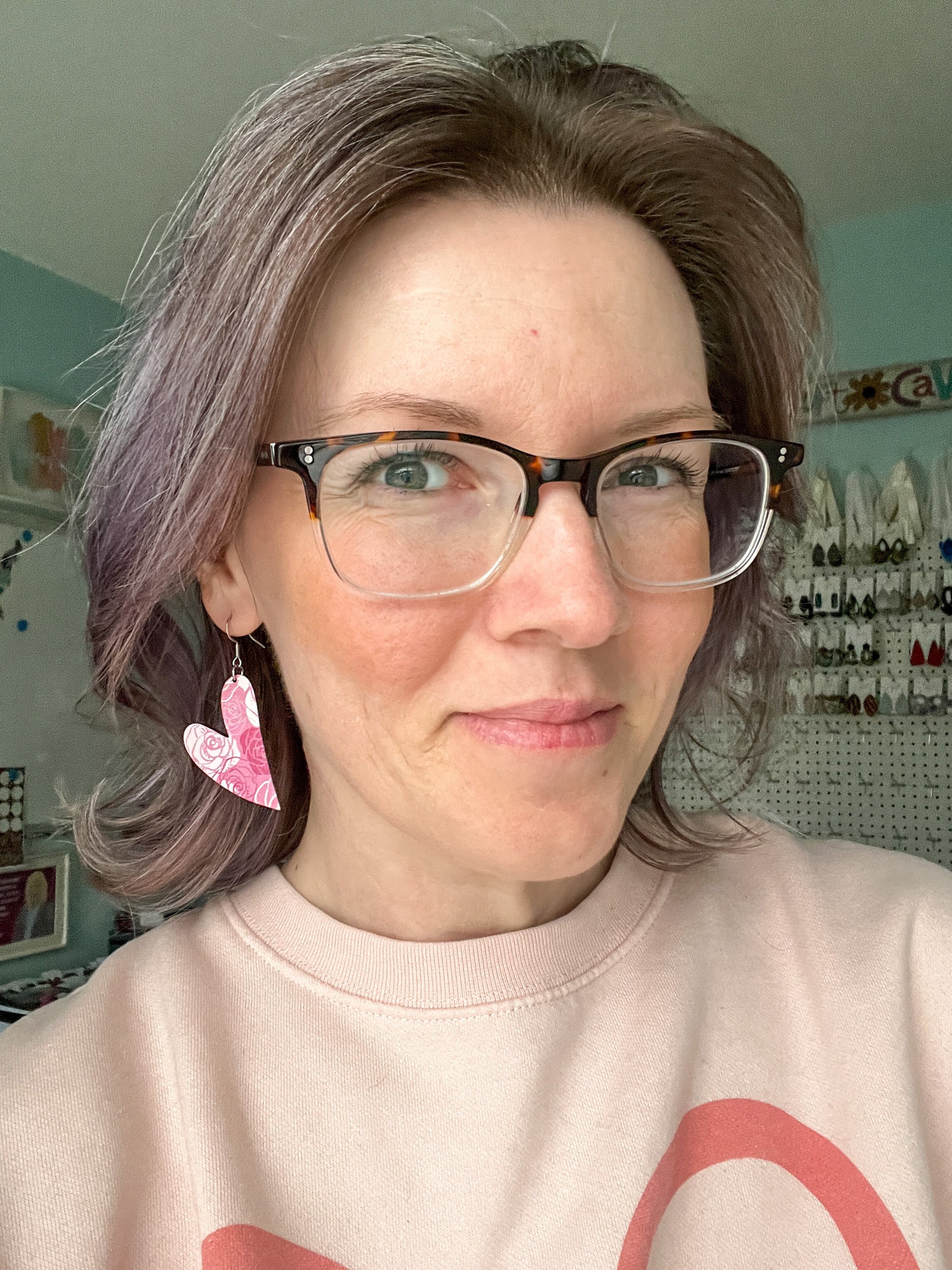 Roses Wood Heart Earrings: Choose From 3 Styles