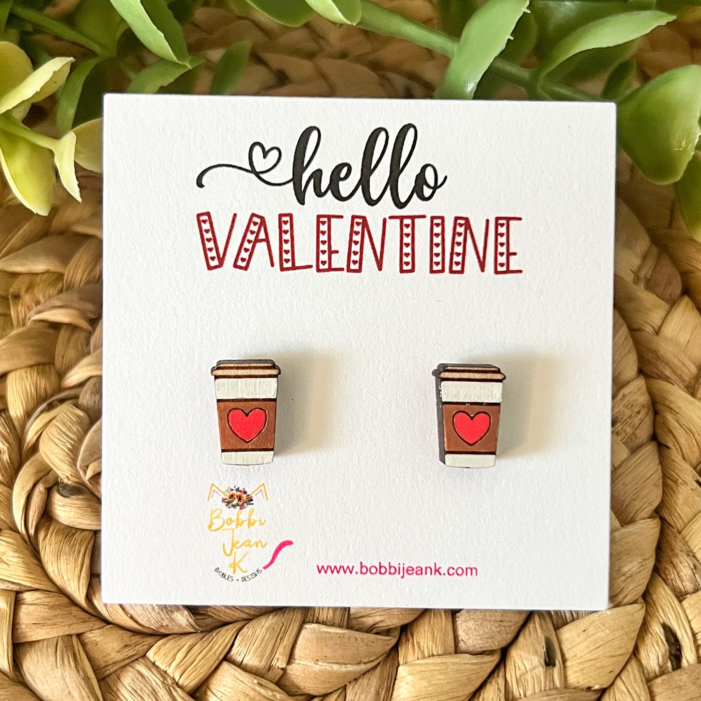 Hello Valentine Earring & Stud Card Add-On for Gift-Giving