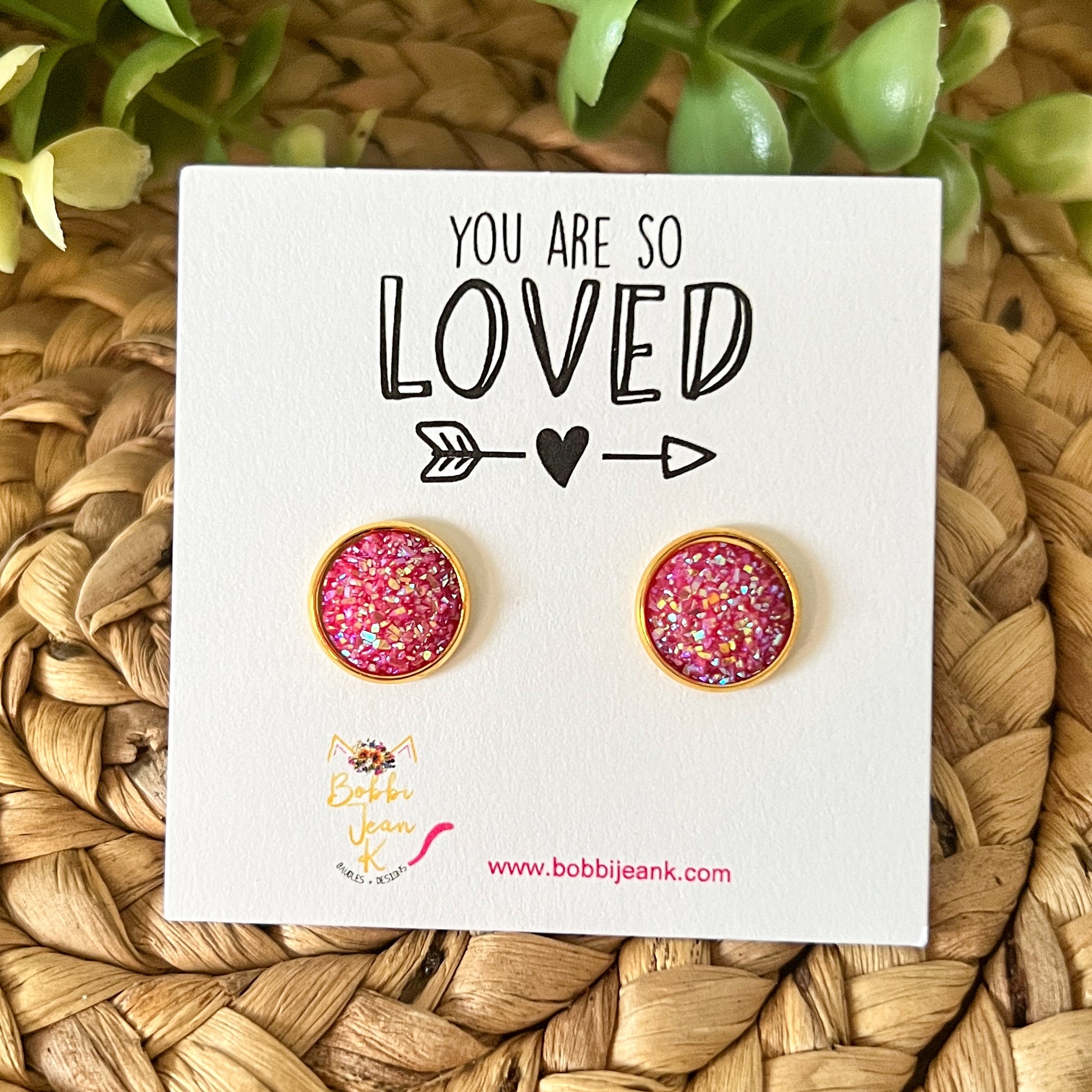 You Are So Loved Earring & Stud Card Add-On for Gift-Giving