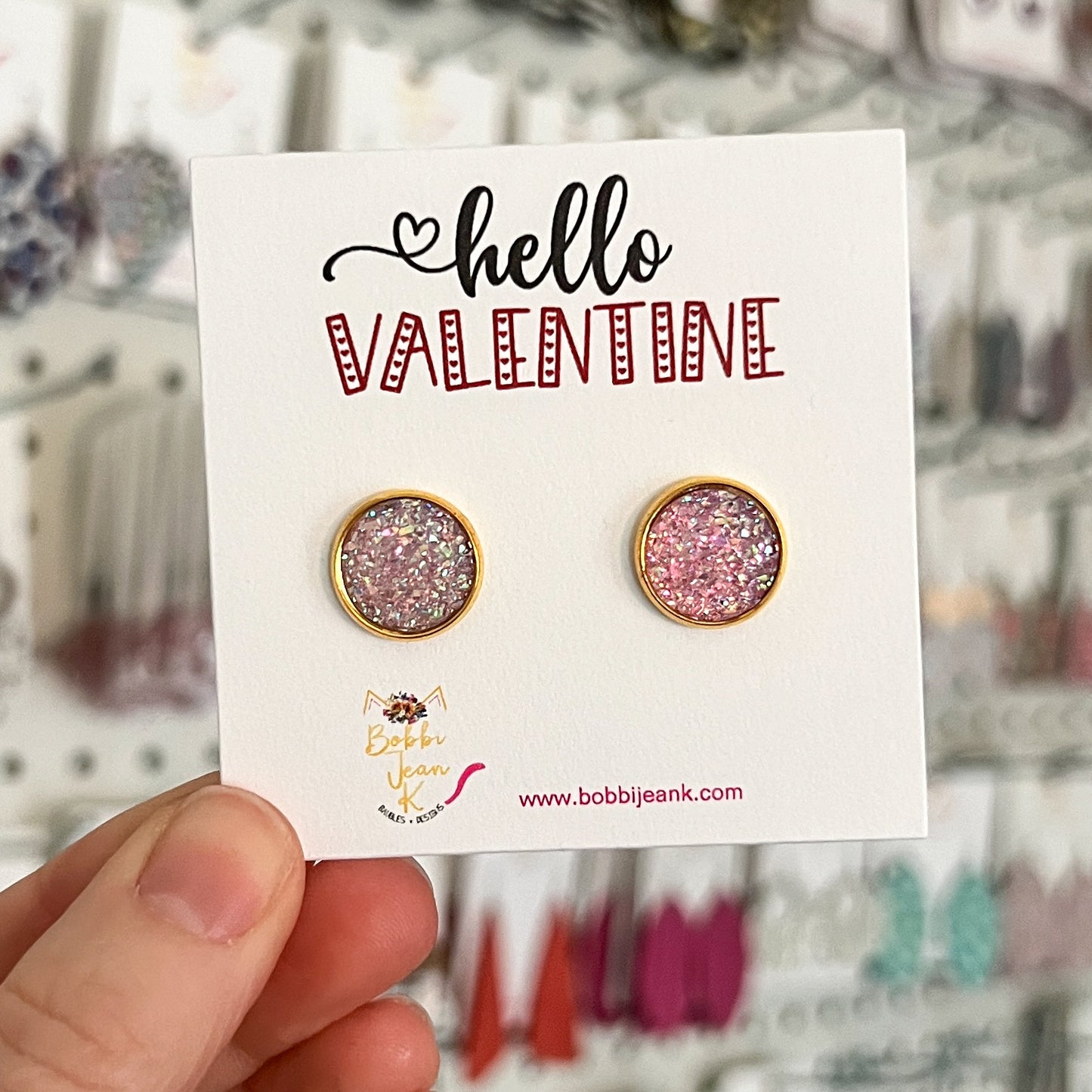 Hello Valentine Earring & Stud Card Add-On for Gift-Giving