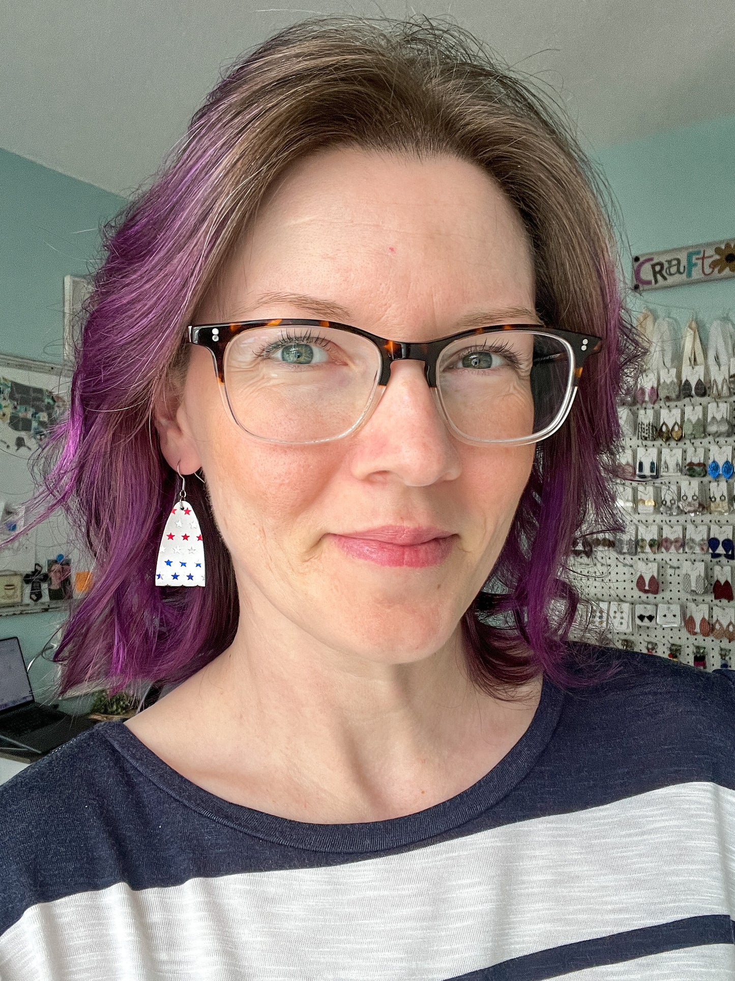 Metallic Stars Leather Earrings: Choose From 2 Styles - LAST CHANCE