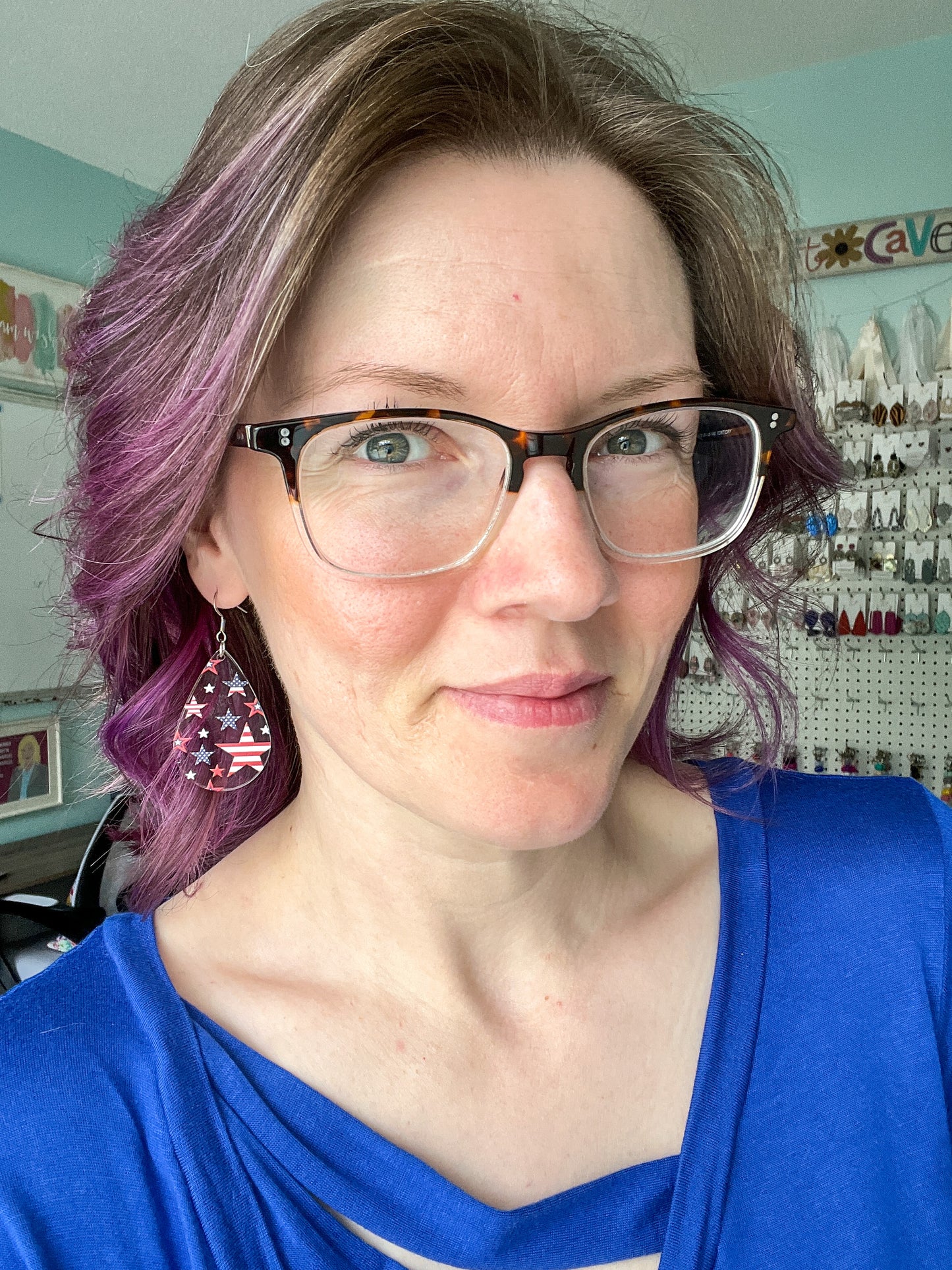 Clear Acrylic Star Earrings: Choose From 2 Styles