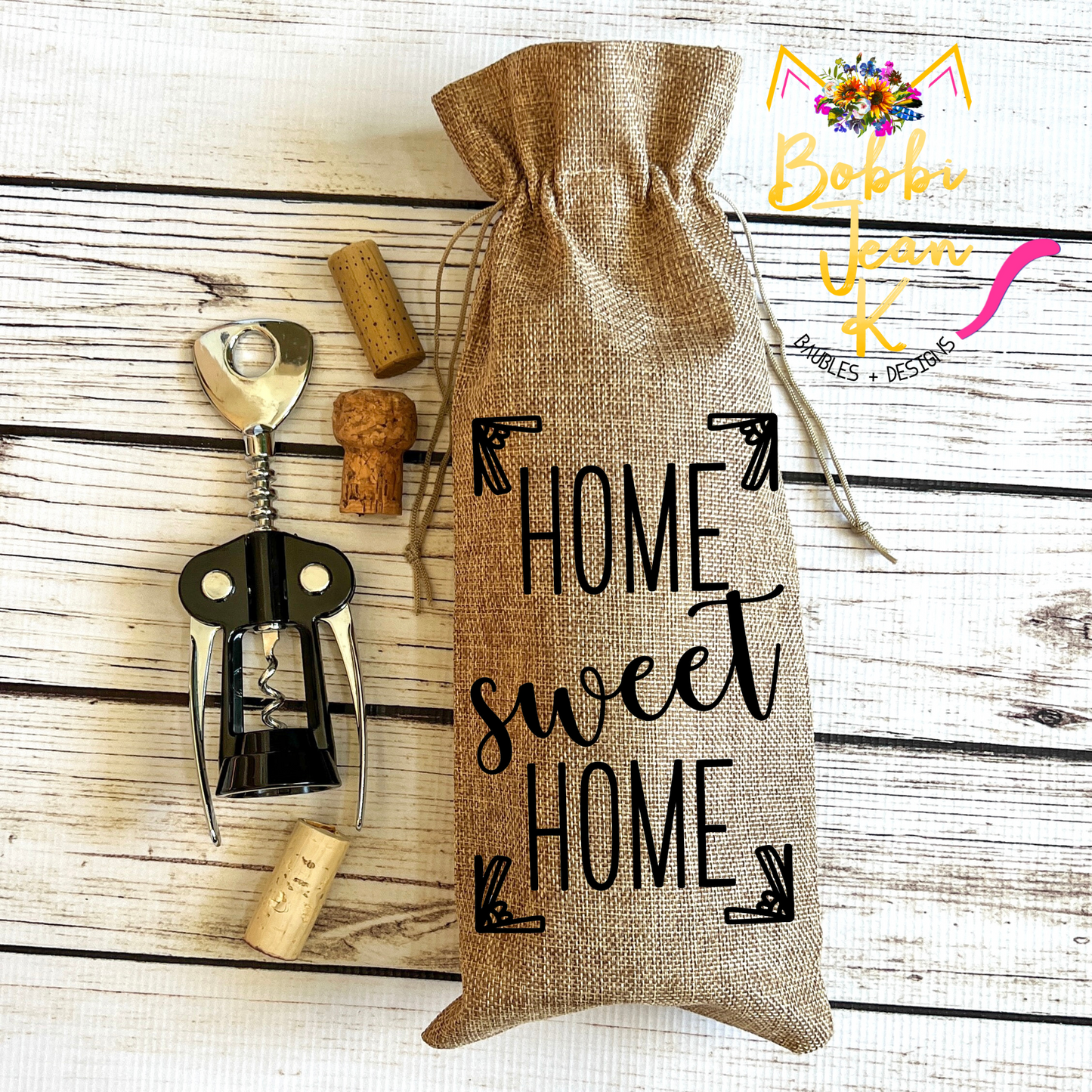 Wine Gift Bag: Home Sweet Home