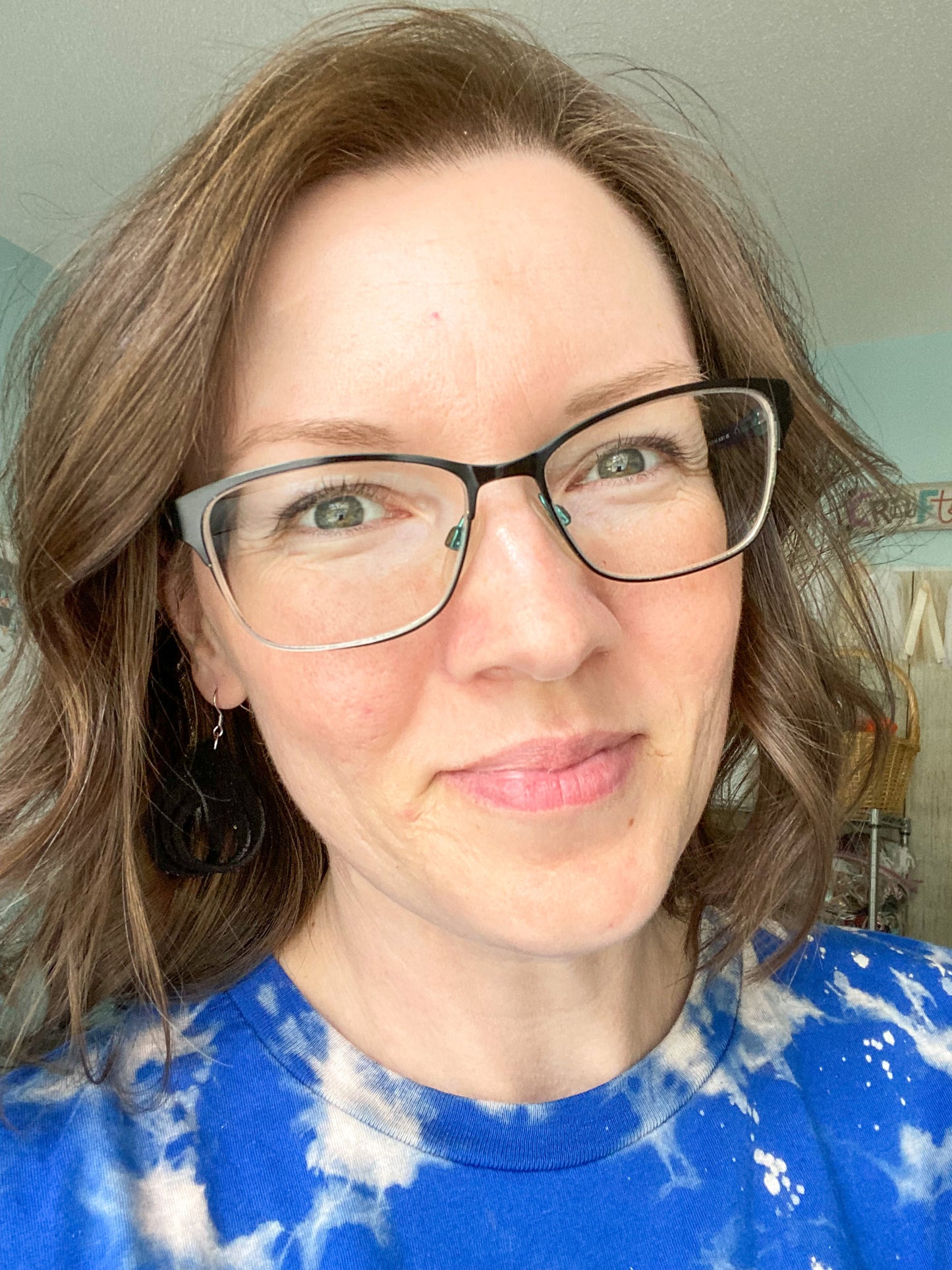 Black Loop Suede Leather Earrings