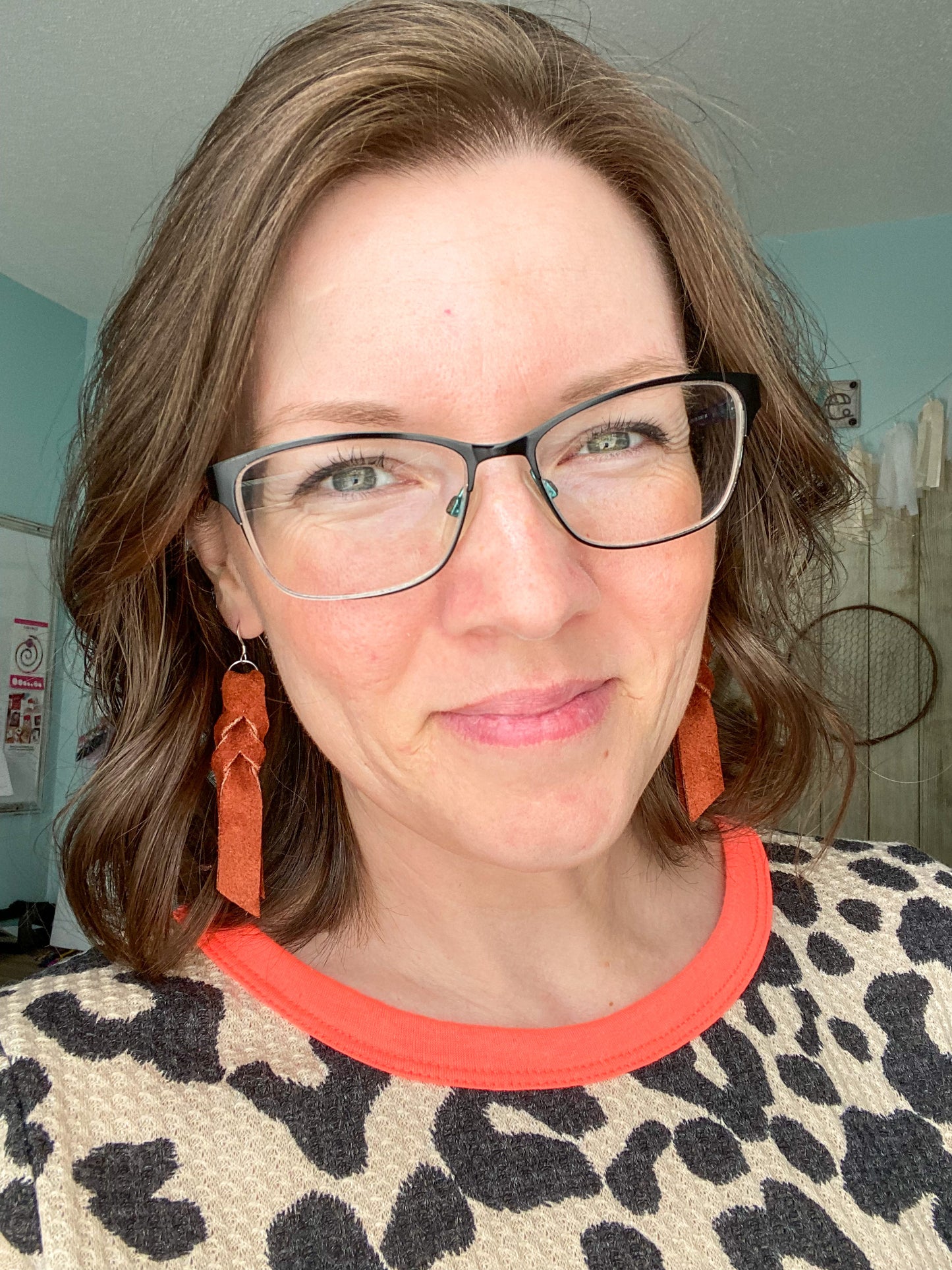 SALE: Toast Brown Hand Braided Suede Leather Earrings - COLOR WILL BE DISCONTINUED ONCE SOLD OUT