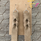Sandy Brown Hand Braided Suede Leather Earrings