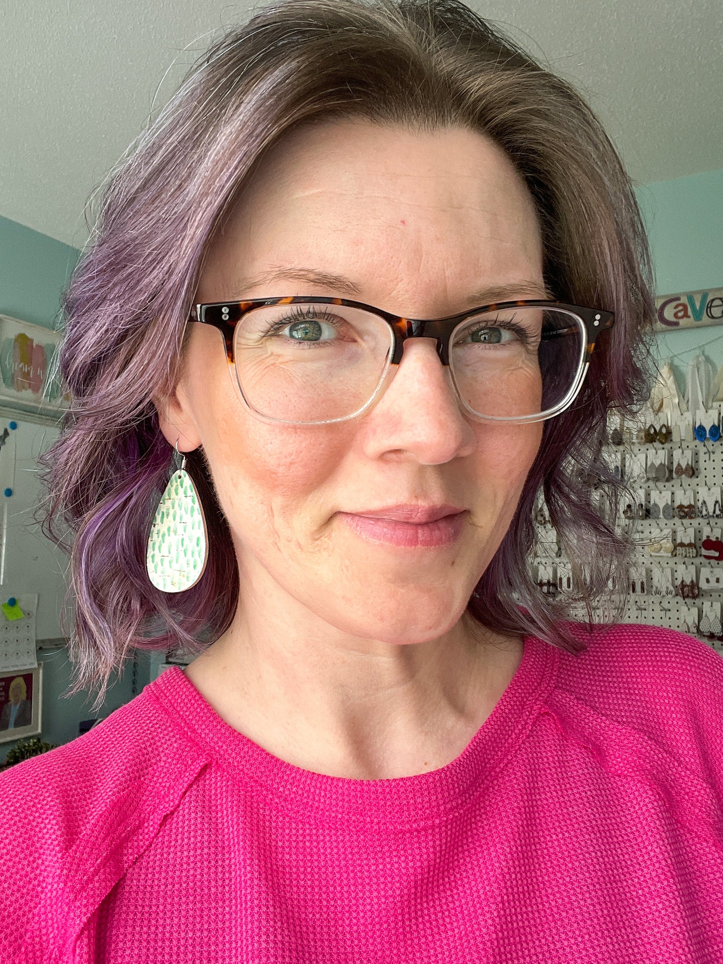 SALE: Cactus Seed Cork on Leather Earrings: Choose From 2 Styles - LAST CHANCE (WAS $10)