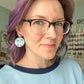 Whimsical Santa Leather Earrings: Choose From 3 Shape Options - LAST CHANCE