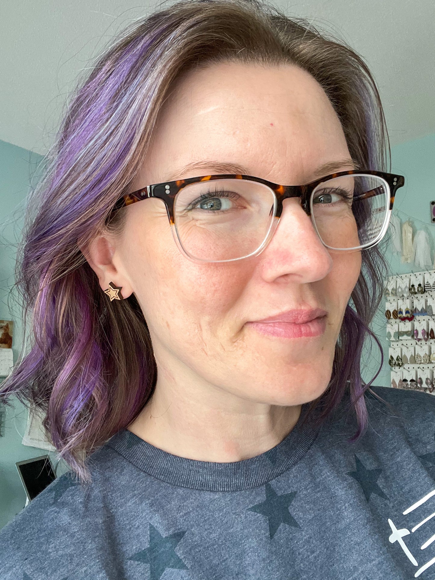 Wood Star Studs: Choose From 3 Wood Options