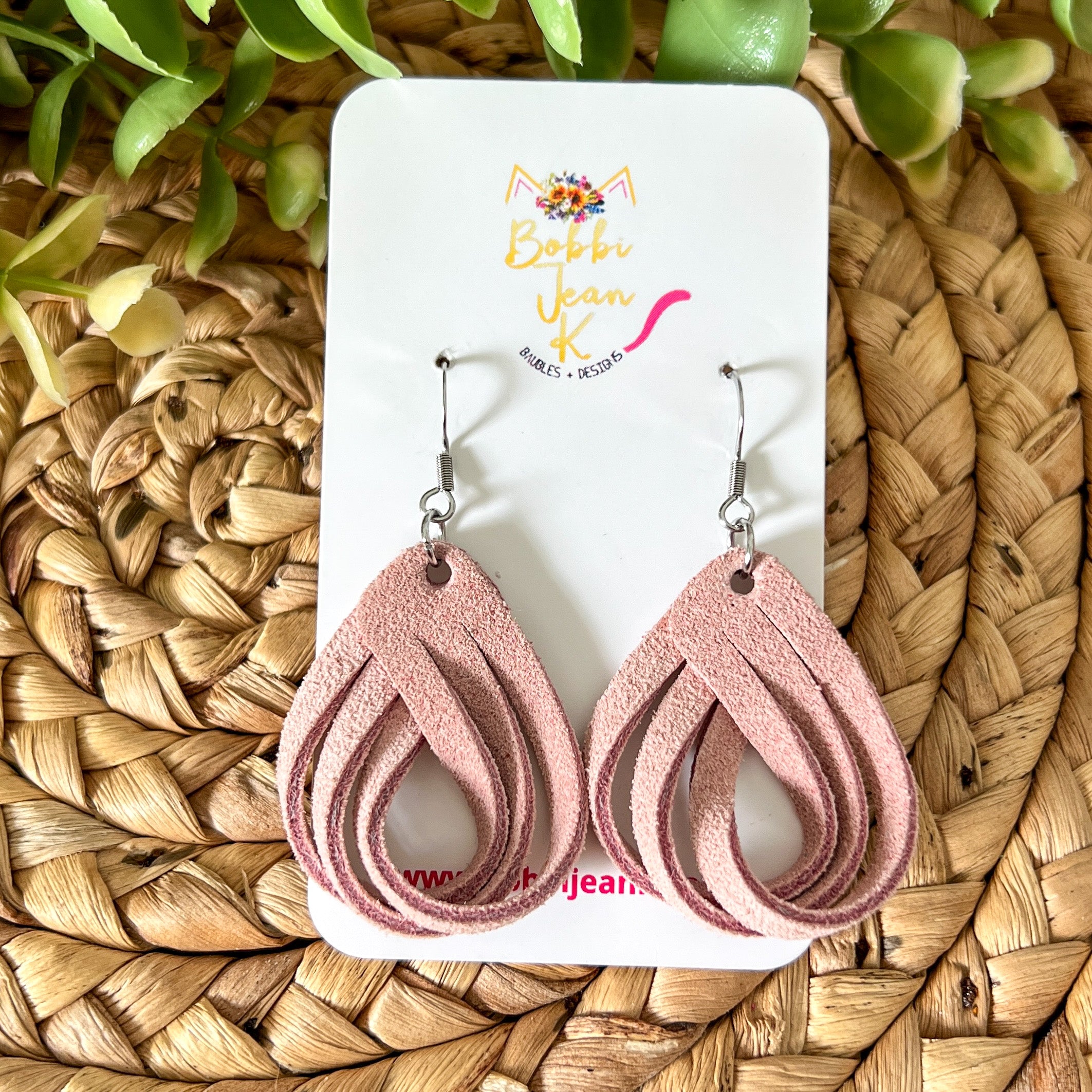 Skinny Leather Loop Earrings / Leather Jewelry / Hoop Earrings / You Choose  the Size