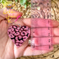 Mirrored Acrylic Engraved Leopard Heart Earrings: Choose From 3 Colors