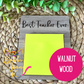 Custom Personalized Engraved Wood Sticky Note/Note Pad Holder - PLEASE COMPLETE PERSONALIZATION BOXES (BOXES WILL APPEAR UNDER TITLE)
