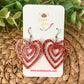 Intersecting Heart Acrylic Earrings: Choose From 2 Colors