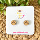 Engraved Mountain Wood Studs