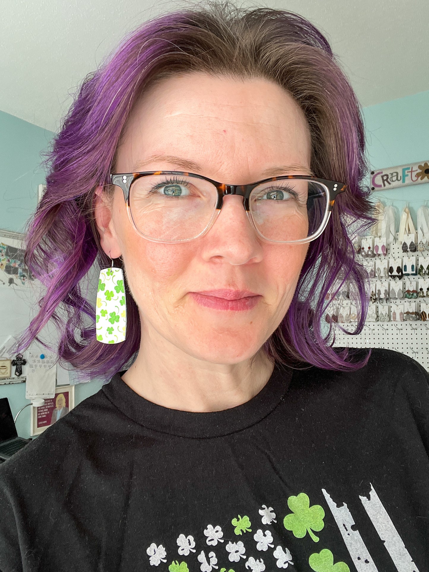 St. Patty's Day Clover Leather Earrings: Choose From 2 Styles - LAST CHANCE