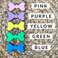 Custom Personalized Easter Bunny Basket Tags: Choose from 5 Bow Color Options