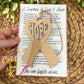 Hope Ribbon "A Journey of Love & Hope" Wood Story Ornament & Car Charm