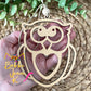 Owl "The Wise Educator" Wood Story Ornament & Car Charm