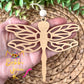 Dragonfly "Enchanted Creature" Wood Story Ornament & Car Charm