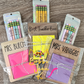 Custom Personalized Pencil & Sticky Note/Note Pad Holder Combo - PLEASE COMPLETE PERSONALIZATION BOXES (BOXES WILL APPEAR UNDER TITLE)