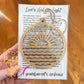 Grandparents "Love's Golden Light" Wood Story Ornament & Car Charm