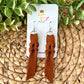 SALE: Toast Brown Hand Braided Suede Leather Earrings - COLOR WILL BE DISCONTINUED ONCE SOLD OUT