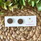 Solid Clay "Coin" Studs: Choose From 3 Colors