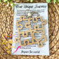 Autism Puzzle Pieces "Your Unique Journey" Wood Story Ornament & Car Charm