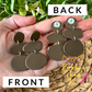 Organic Shape Clay Stud Dangles: Choose From 3 Colors
