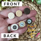 Lace Imprinted Clay "Coin" Studs: Choose From 3 Colors