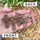 Sapele Wood Cross Earrings: Choose From Jesus, Faith, Hope, or Love