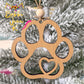 Dog Paw "The Eternal Bond of Unconditional Love" Wood Story Ornament - Option to Personalize