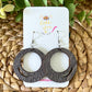 Basic Circle Dyed Wood Earrings: Choose From 2 Colors