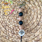 SALE: Black & Brown Mama Silicone Beaded Keychain/Bag Charm - ONLY ONE LEFT