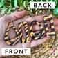 Tiger Striped Wood Earrings: Choose from 2 Styles - LAST CHANCE