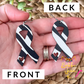 Zebra Printed Wood Awareness Ribbon Earrings with Heart Cutout: Uncommon or Rare Diseases and Cancers