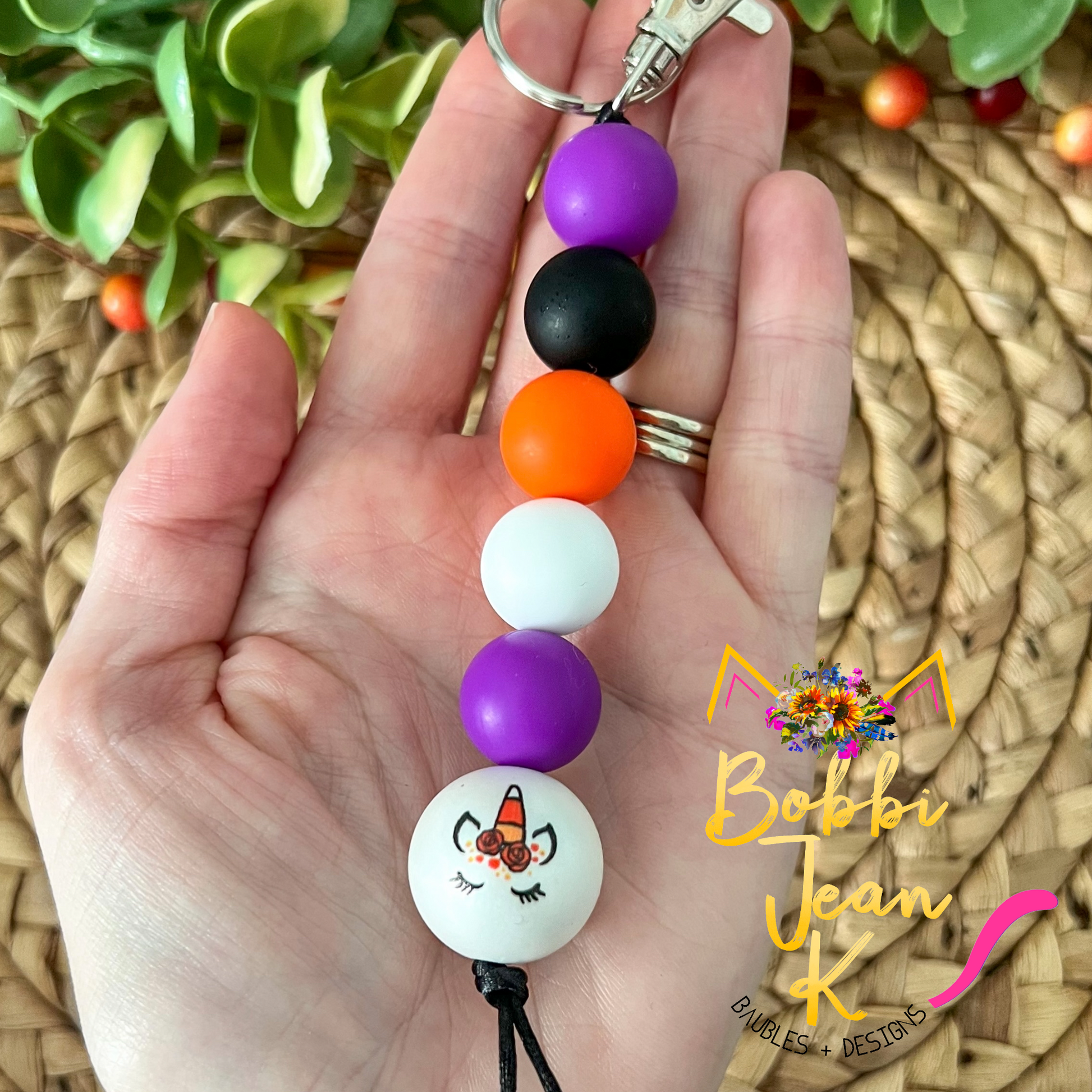 Unicorn sales bead keychain