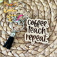 Teacher-Themed Wood Keychains: Choose From 6 Sayings