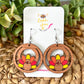 Turkey Hand Painted Cherry Wood Earrings