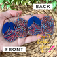 Patriotic Swirls Glittered Double-Sided Acrylic Earrings: Choose from 2 Styles