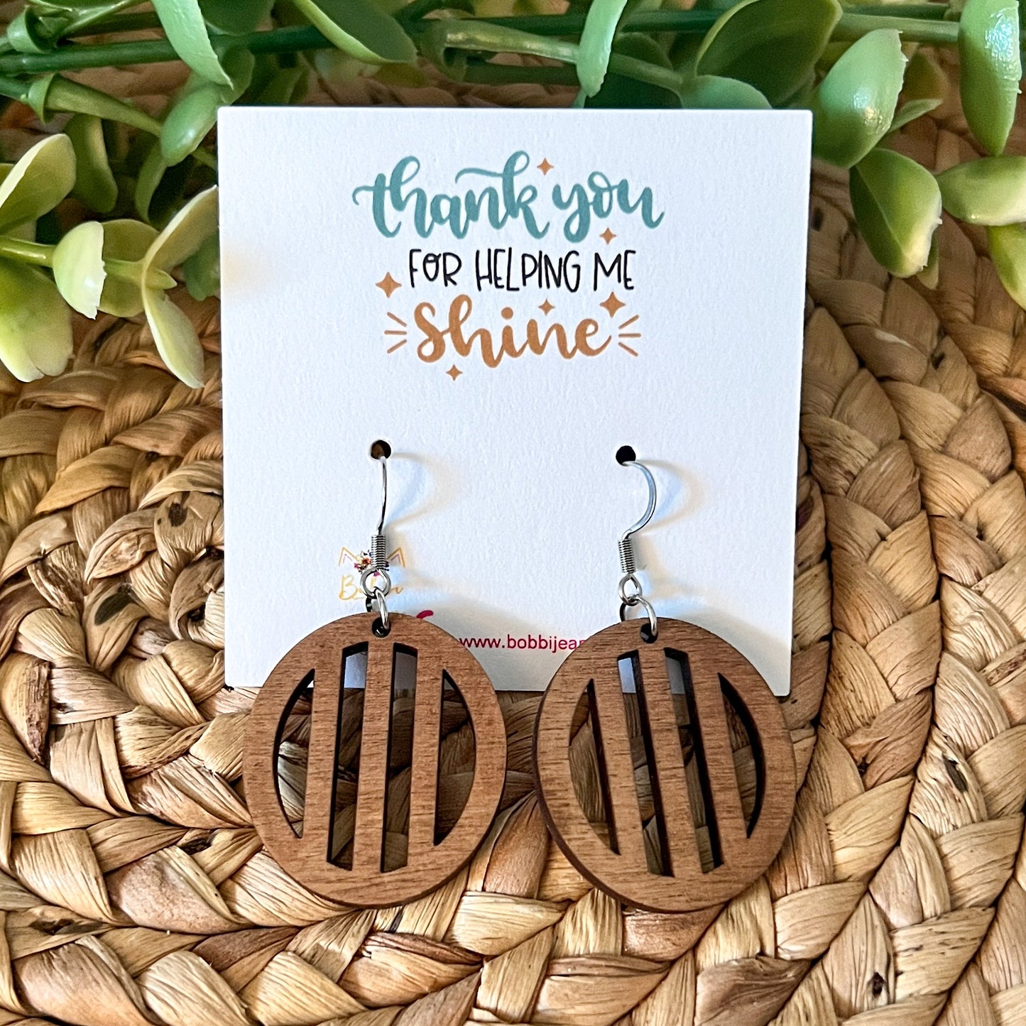 Thank You For Helping Me Shine Earring & Stud Card