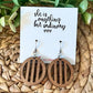 She Is Anything But Ordinary Earring & Stud Card