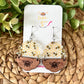 Sapele Wood Beehive Earrings: Choose From 2 Designs - ONLY ONE LEFT