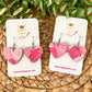 Roses Wood Heart Earrings: Choose From 3 Styles