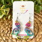 Fancy Flamingo Earrings: Choose From Acrylic or Wood Designs