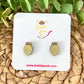 Hand Painted Light Bulb STUD Wood Earrings - Choose from 8 Colors