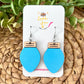 Hand Painted Light Bulb DANGLE Wood Earrings - Choose from 8 Colors